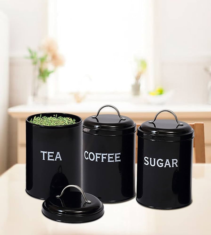 Set Of 3 Coffee Sugar Container Set, Seasoning Bottle Spice Jars, Multifunctional Kitchen Cereal Dispenser Storage Containers Set Of 3 Coffee Sugar Container Set, Seasoning Bottle Spice Jars, Multifunctional Kitchen Cereal Dispenser Storage Containers